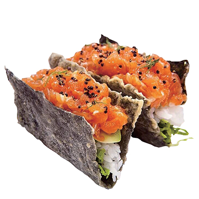 Taco de salmón