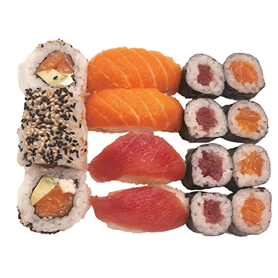 Maki uramaki sushi variada 16