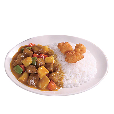 Arroz con pollo curry japones