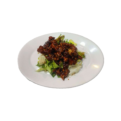 Tiras de pollo crujiente con salsa agripicante